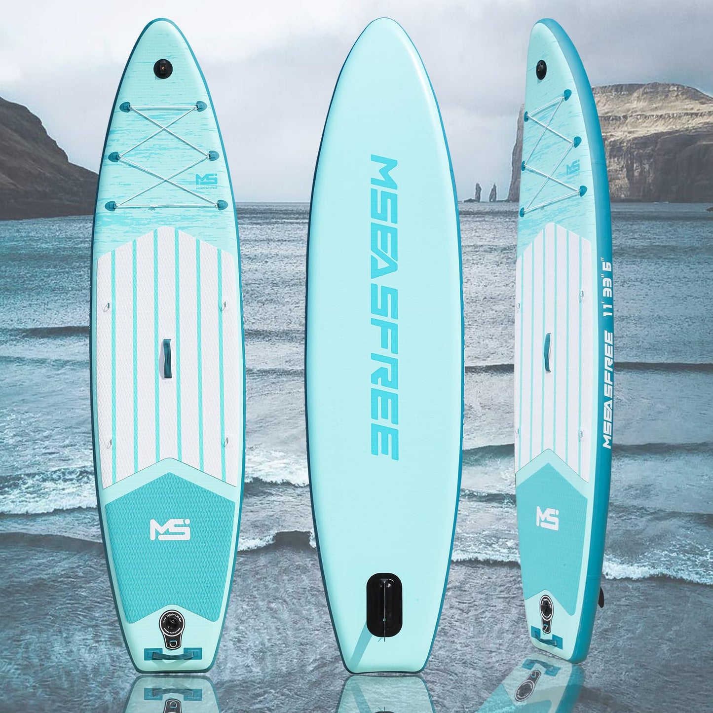 YoePuiw 11”33“6 Premium Inflatable Stand Up Paddle Boards with Durable SUP Paddle Board Accessories Wide Stable Design Includes Backpack Required Parts Non-Slip Comfort Deck for Youth & Adults