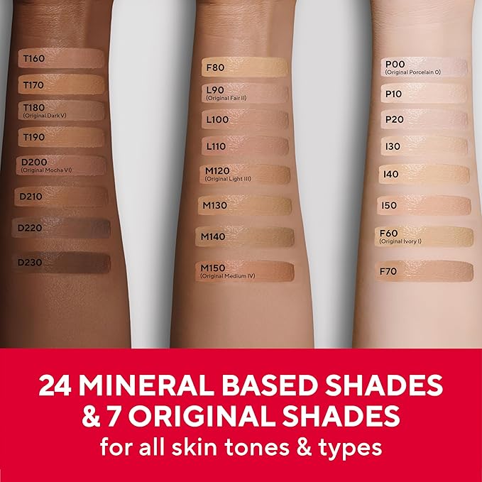MIRABELLA - Invincible for All HD Liquid Foundation, Moisturizing Face Products for All Skin Types, Full-Coverage Lightweight Foundation Makeup, Moisturizing & Hydrating Beauty Care, Ivory I50