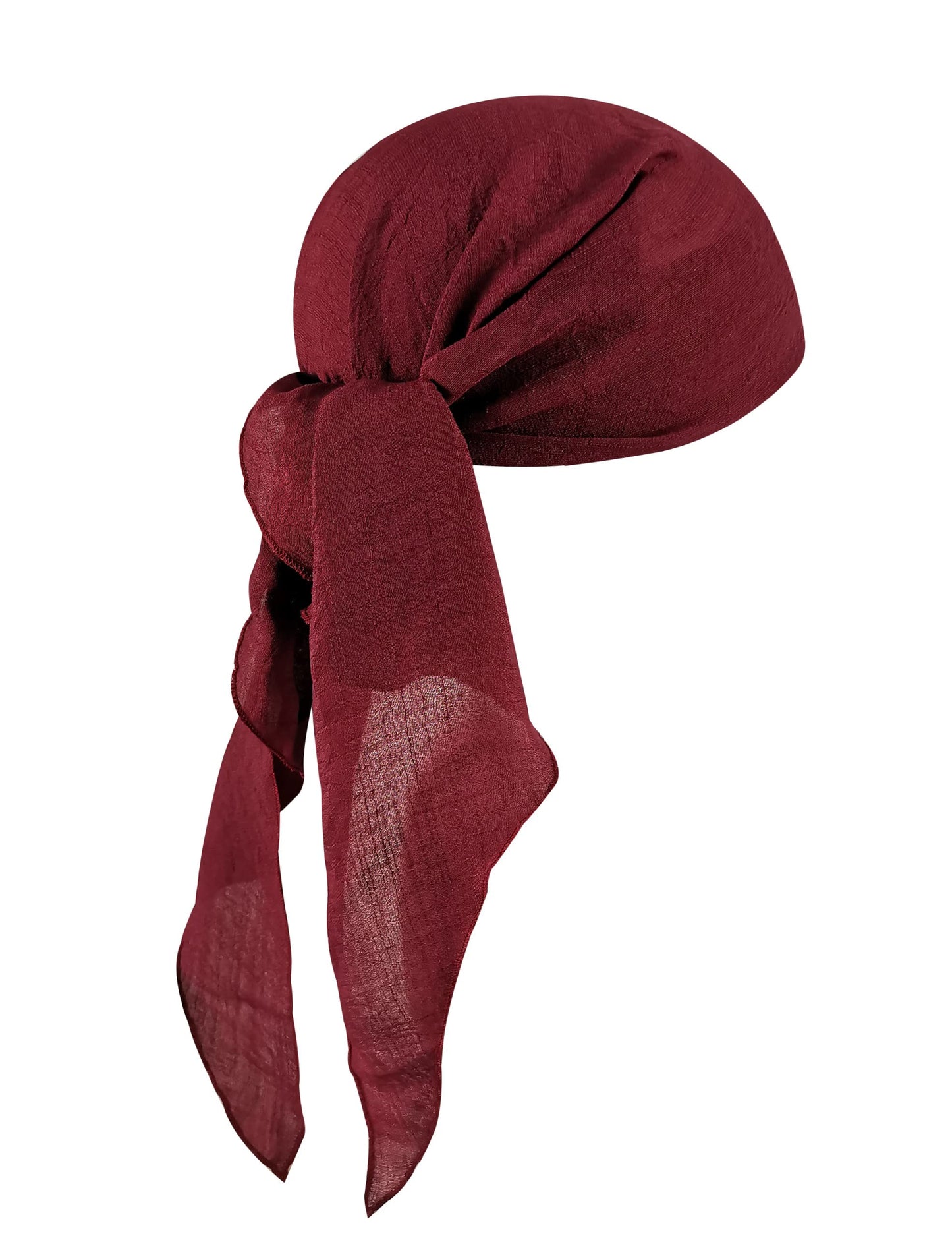 Mayerilby Halloween Pirate Cosplay Men Women Pirate Head Scarf Hat Accessories Pirate Bandana Headband Pirate Waist Belt(Fullset,Dark Red)