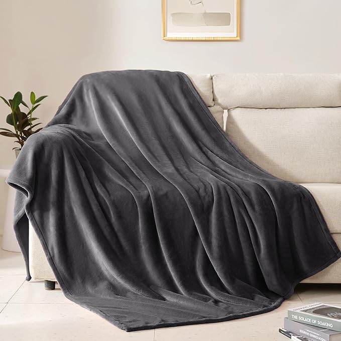BEAUTEX Fleece Throw Blanket for Couch Sofa or Bed Throw Size, Soft Fuzzy Plush , Luxury Flannel Lap Blanket, Super Cozy a...
