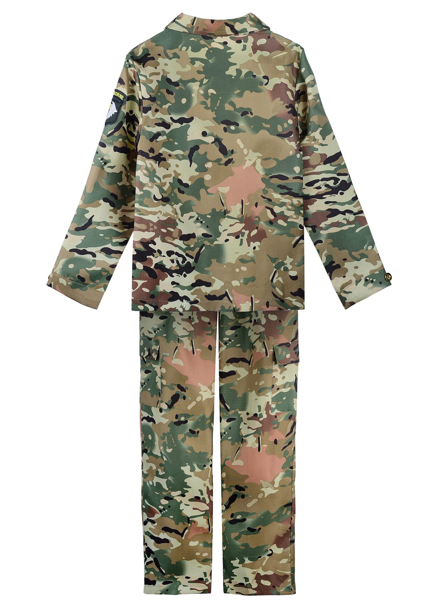 ReliBeauty Soldier Costume Army Camouflage Uniform, 100