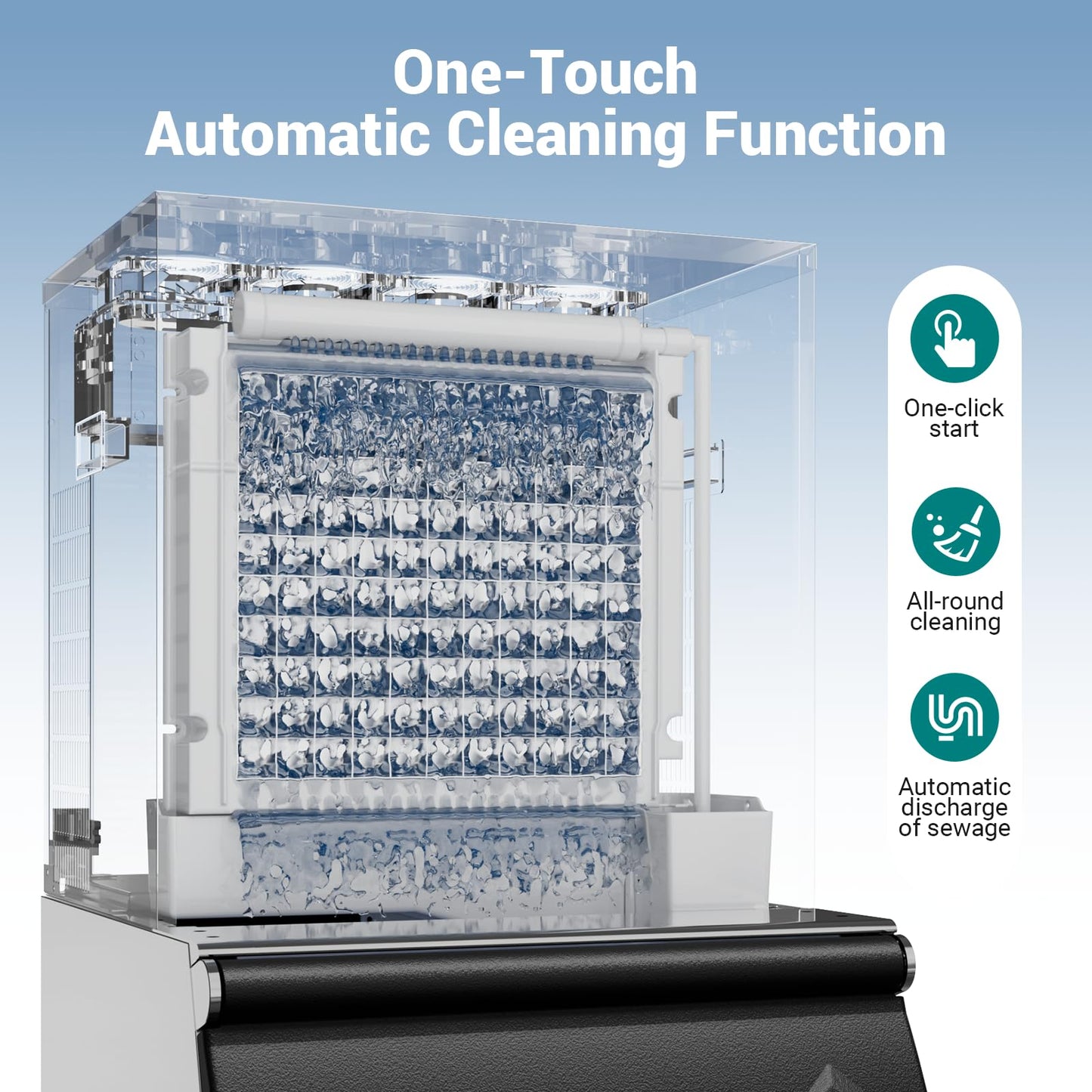 680LBS/24h Commercial Ice Maker Machine with 560 LBS Storage Bin, Ice Ready in 8-15 Min, ETL Approval Self Cleaning Stainless Steel Industrial Ice Machine for Bar Restaurant Cafe