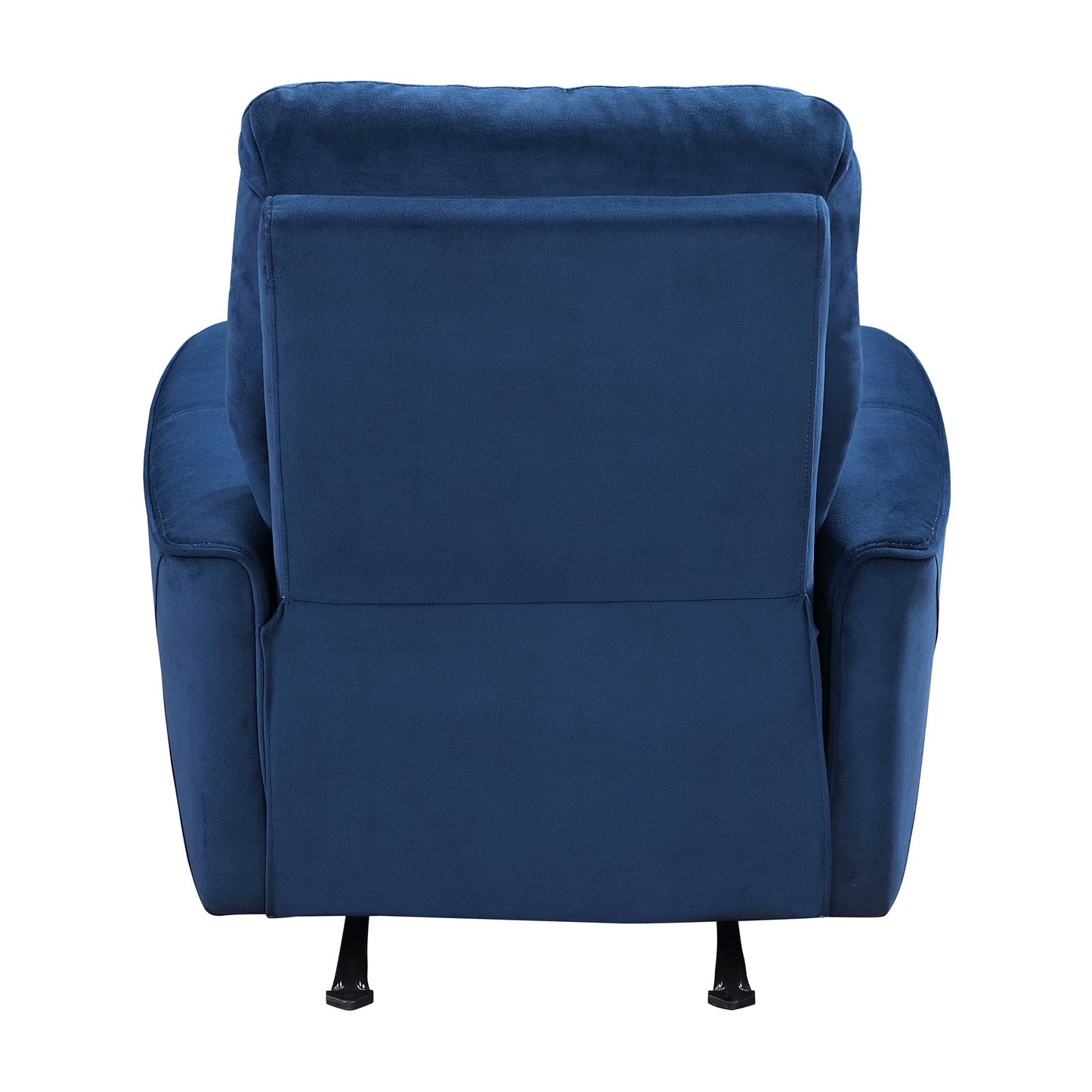 Lexicon Power Recliner Chair Living Room Velvet Reclining Sofa Chair, Home Theater Seating, Power Rocker Recliner Sofa Chair for Living Room/Office/Apartment, Navy