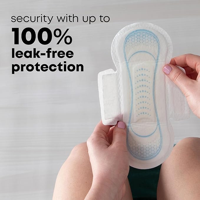 U by Kotex Clean & Secure Ultra Thin Pads with Wings, Regular Absorbency, 216 Count (6 Packs of 36) (Packaging May Vary)