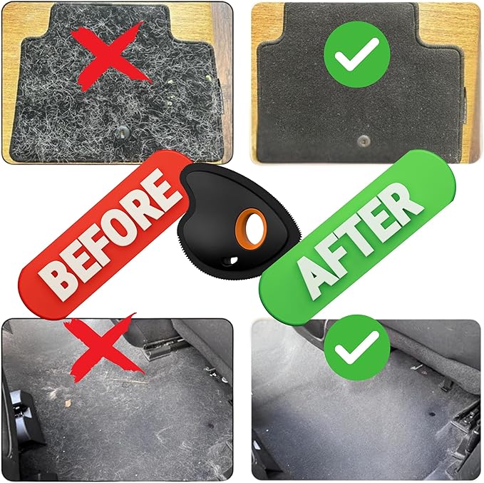 Shop & Like 3-in-1 Ultimate Pet Hair Removal Tool Kit - Reusable Lint Catcher & Scraper for Car Auto Detailing, Furniture & Couch - Includes Laundry Dryer Balls & Electrostatic Pet Hair Removal Glove