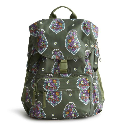 Vera Bradley Women's Ripstop Berkhill Backpack, Kew Gardens Green, One Size