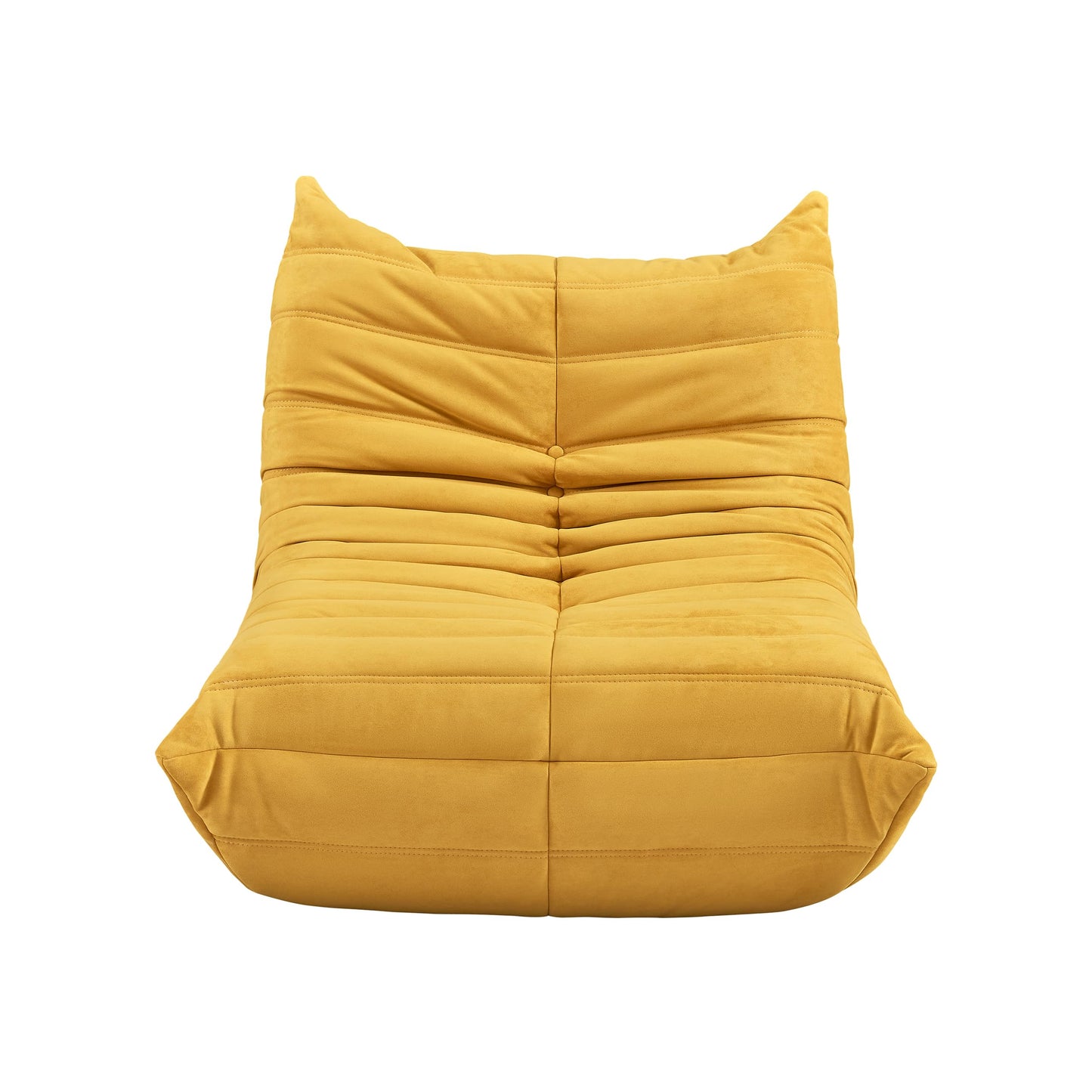 Aosaifen Bean Bag Chair - Corner Sofa, Fireside Chair Bean Bag Sofa Large Bean Bag Chair for Adults,Fireside Floor Couch for Living Room, Bedroom, Gaming & Office (Yellow, Single)