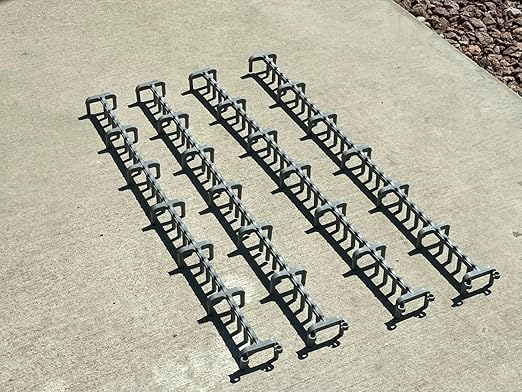 Sandbaggy Plastic Slab Bolster - Continuous Rebar Support Chair - Snap & Lock Ends, Flexible Design - 29 Rebar Capacity (10, 1-1/2 in x 2.5 ft (H x L))