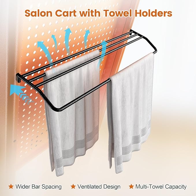 Salon Trolley Salon Cart on Wheels Rolling Salon Tray