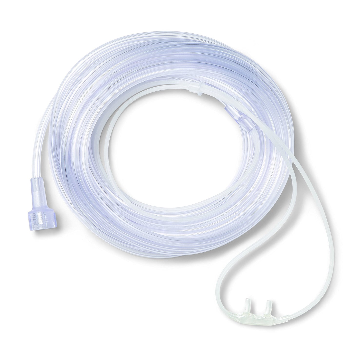 Medline Supersoft Nasal Oxygen Cannula, Universal Connector, 25-Foot Tubing, Adult Size, Pack of 25