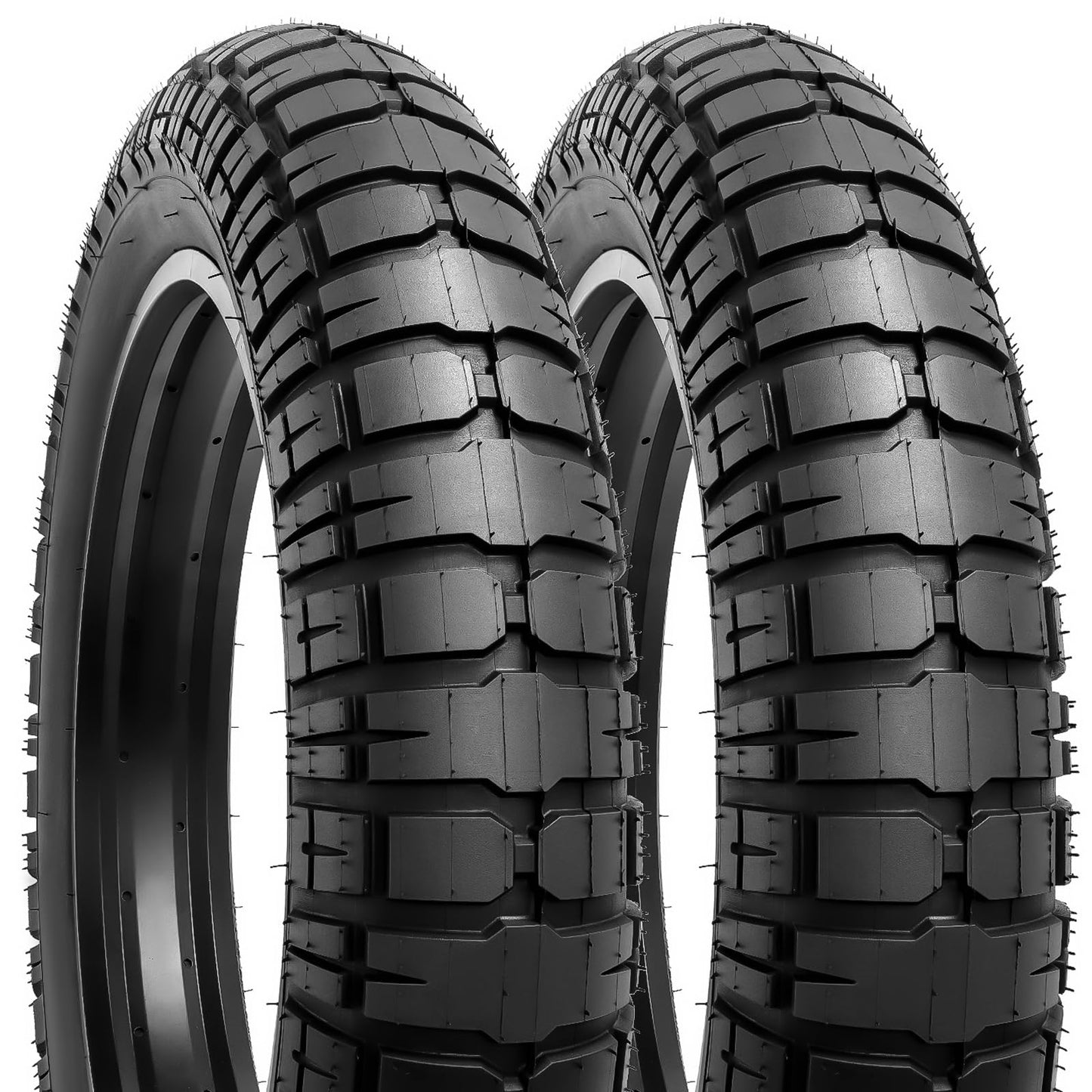 YUNSCM 2-PCS 20" Heavy Duty Fat E-Bike Tires 20 x 4.5/114-406 Compatible with 20x4.5 20X4.5 All-Terrain E-Bike Bicycle Tires (Y-531)