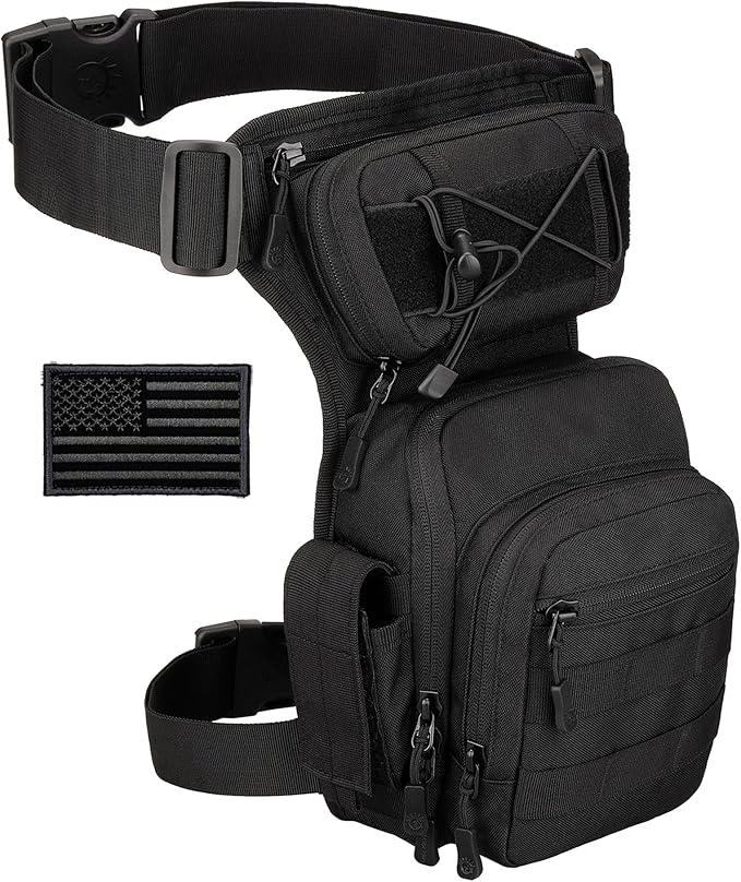 Protector Plus Tactical Drop Leg Bag Military Tool Gear Fanny Thigh Pack Utility Airsoft Motorcycle Cycling Waist Gear Pou...
