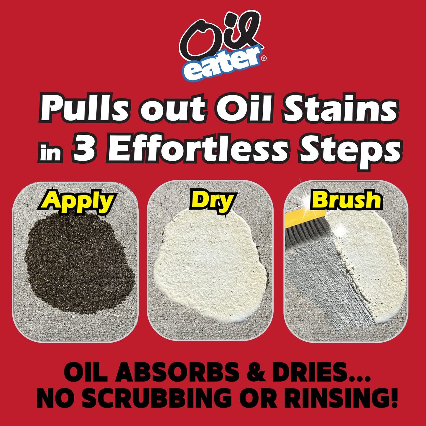 Overnight Stain Remover for Cleaning Oil Stains on Concrete, Driveway, Pavers & Garage Floors,White, AOD3232301