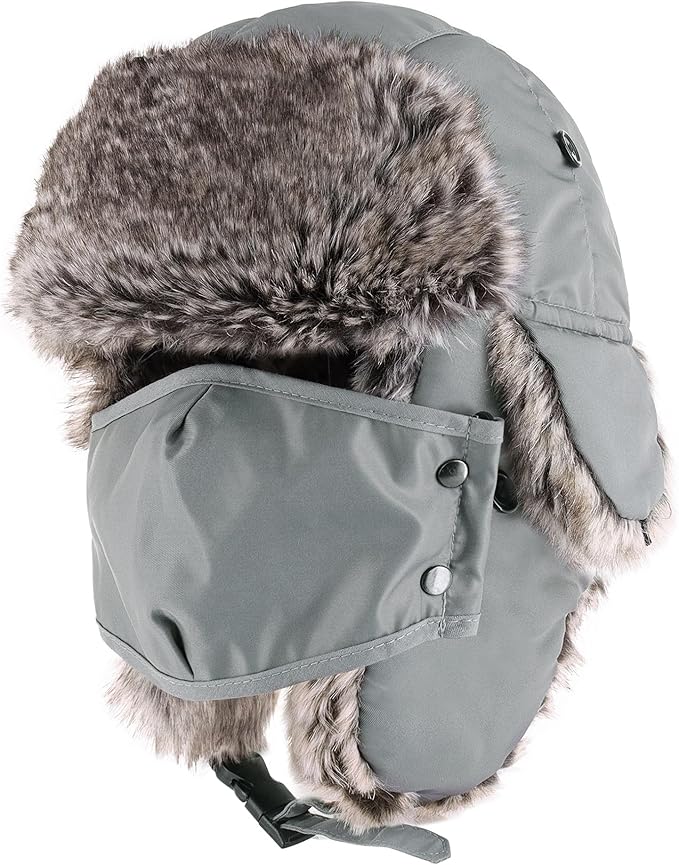 CHOK.LIDS Waterproof Winter Trappers Unisex Premium Strength Ushanka Ear Flap Chin Strap Cold Weather Outdoor