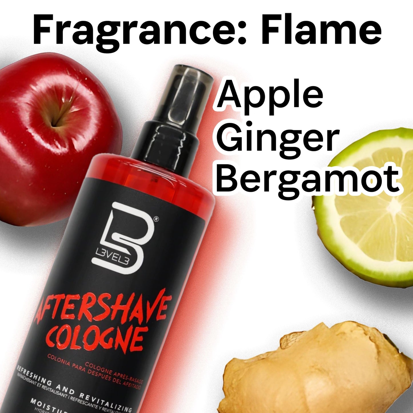 L3 Level 3 After Shave Spray Cologne - Softens Skin - Refreshes and Relieves Face and Skin - Moisturizing Formula Level Three After Shaving