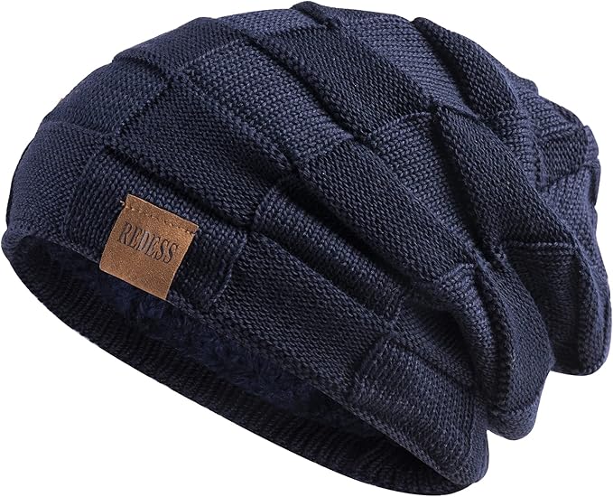 REDESS Beanie Hat for Men and Women Winter Warm Hats Knit Slouchy Thick Skull Cap