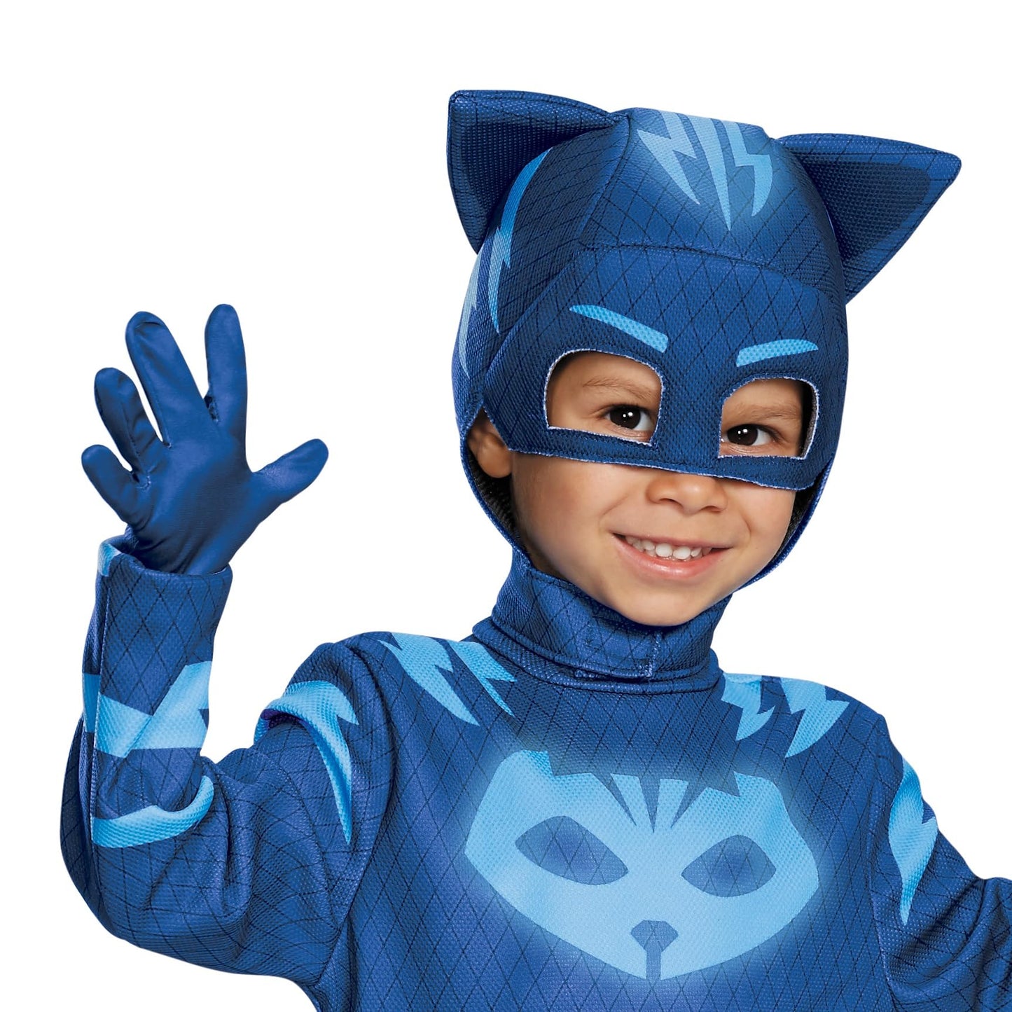 Disguise Catboy Deluxe Toddler PJ Masks Costume, Large/4-6 Blue