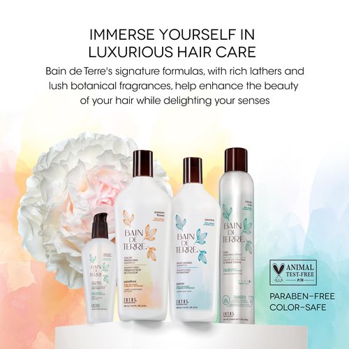 Bain de Terre Color Preserving Shampoo and Conditioner Set | Passion Flower | Protects & Maintains Color-Treated Hair | Paraben Free | Color-Safe | 33.8 Fl Oz | Packaging May Vary
