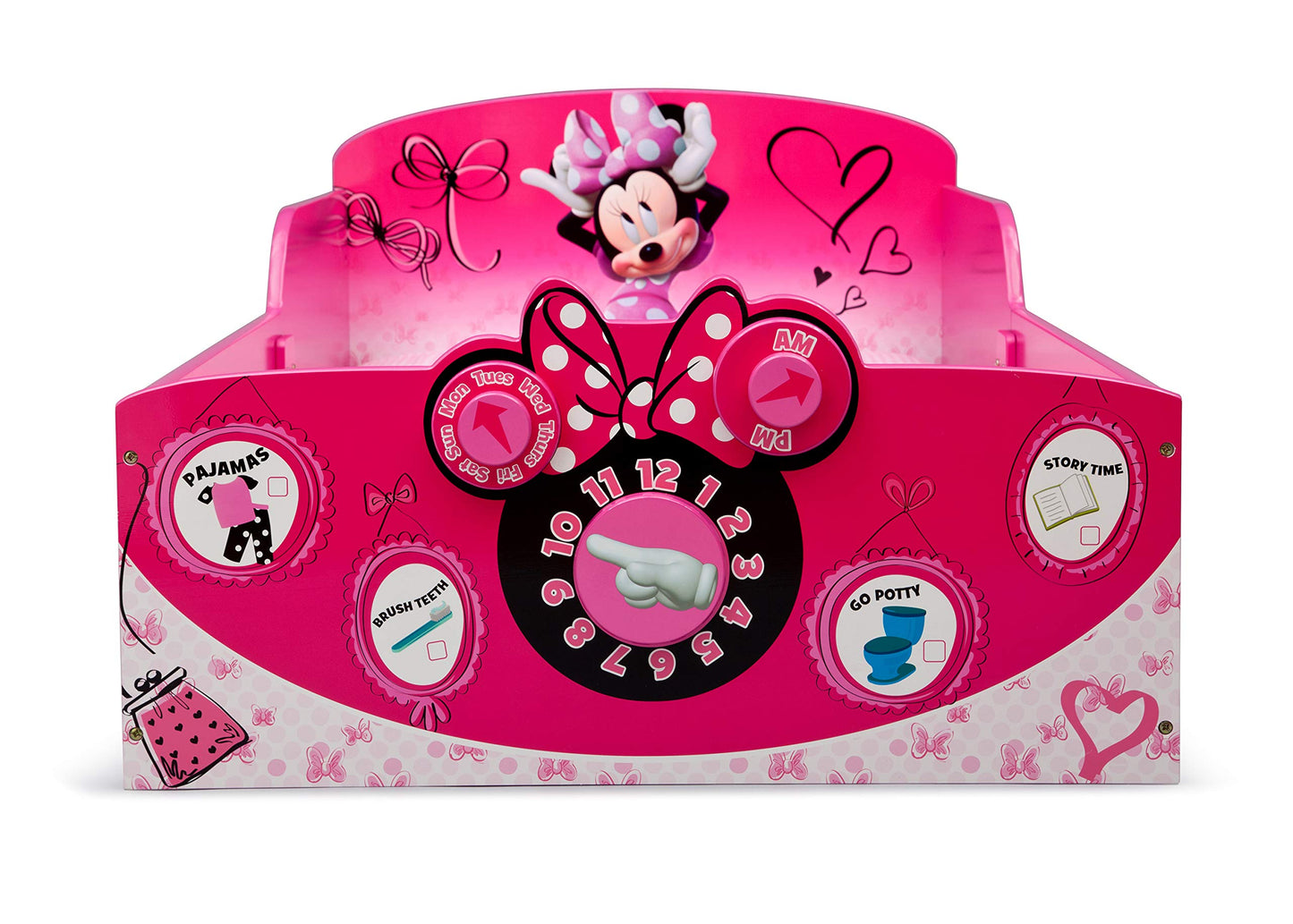 Delta Children Interactive Wood Toddler Bed - Greenguard Gold Certified, Disney Minnie Mouse