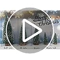 NotiGat mini Christmas Tree Bottle Brush Christmas Trees with Wooden Bases Christmas Decorations for Party Table top decer...