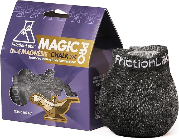 Friction Labs Gym Chalk – Magic Ball, PRO Ball (Chalk Bag Sock) | Non-Toxic Climbing Chalk for Bouldering, Gymnastics & More