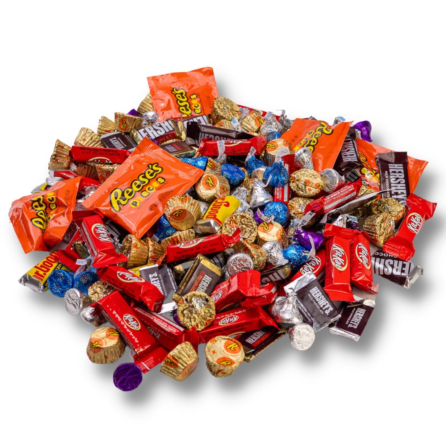 Chocolate Candy Variety Pack- 2 Lb - Dark & Milk Candies and More! Halloween Bulk Bar, Individually Wrapped by Queen Jax