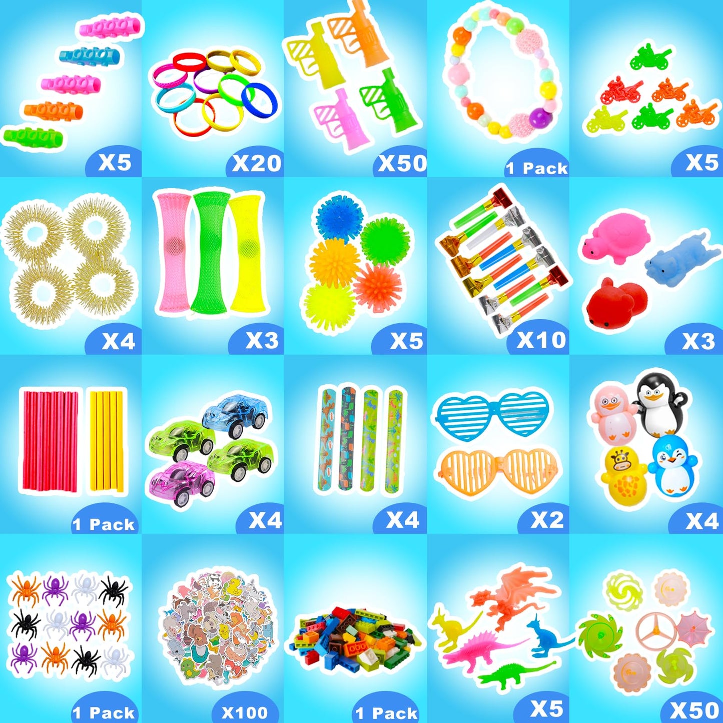 1000 Pcs Kids Party Favors Stocking Stuffers Gifts,Fidgets Toys Pack,Bulk Toys for Carnival Treasure Classroom Prizes Box,Adults Stress Relief Sensory Toys,Pinata Filler, Autism Autistic Children ADHD