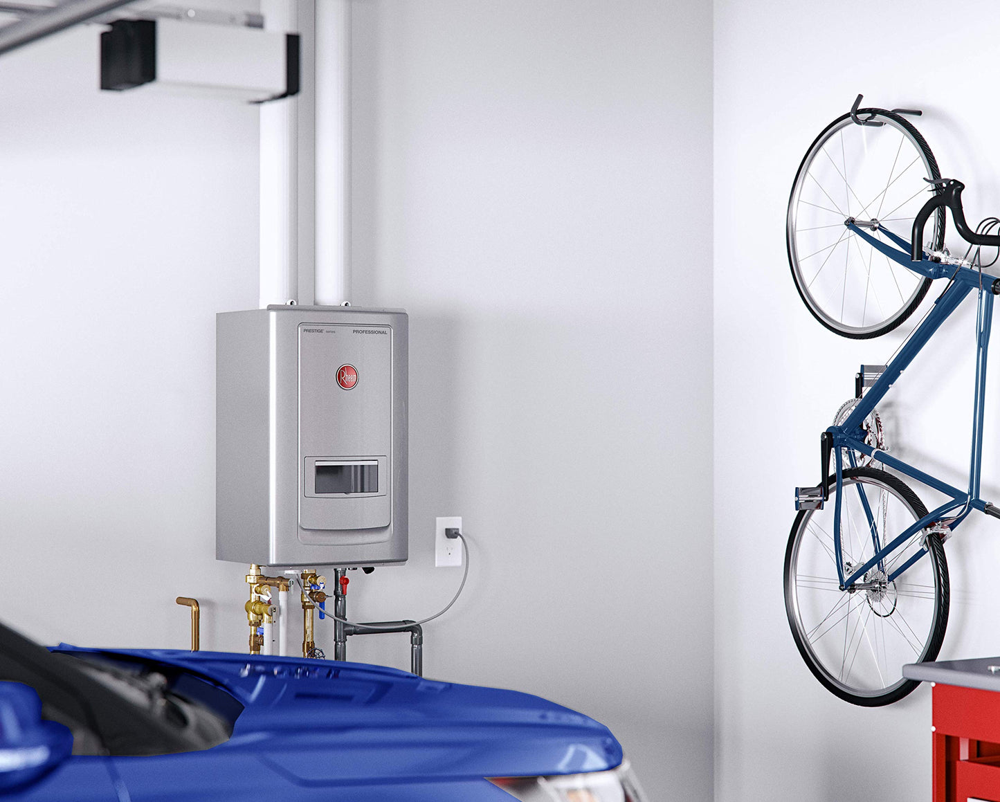 Rheem Prestige Condensing Tankless Gas Indoor Natural Gas Water Heater With Built-in Recirculation 11.0 GPM - RTGH-RH11DVLN