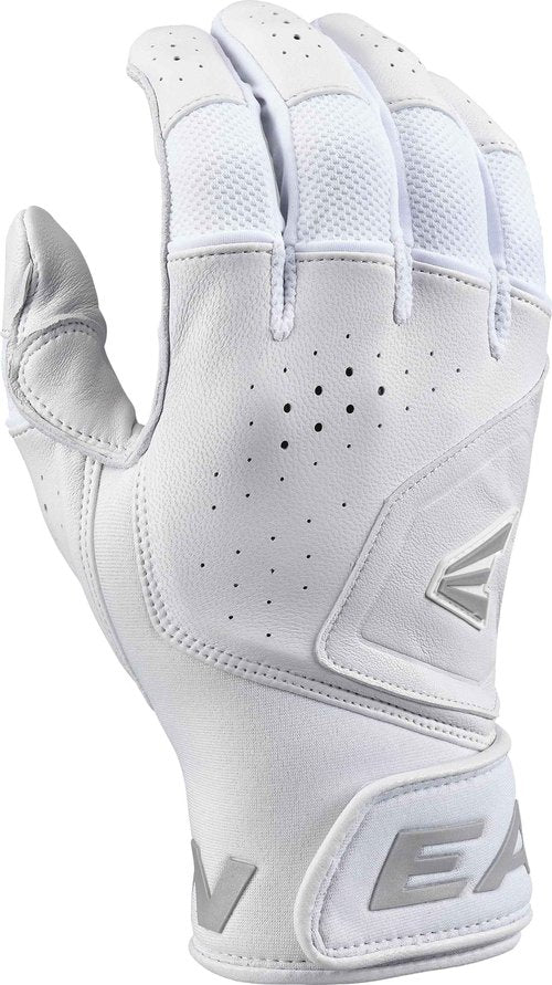 Easton | MAV PRO Baseball Batting Gloves | White/White | Adult XX-Large