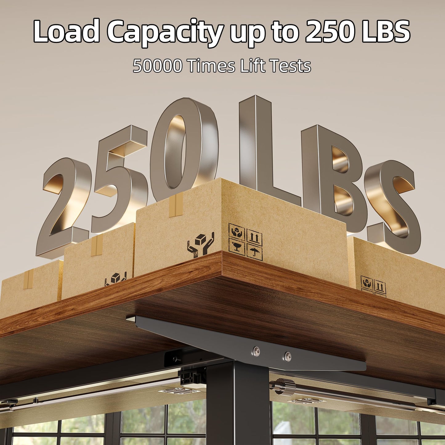 TIQLAB 75 x 61 inch L Shaped Standing Desk Adjustable Height, Electric Corner Standing Desk, Sit Stand Computer Table with Splice Board, Black Walnut