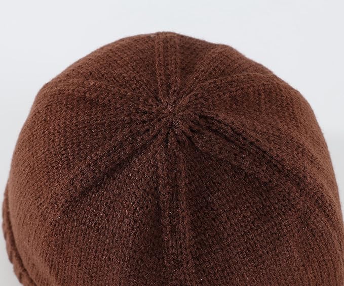 Home Prefer Mens Winter Hat Knit Earflap Hat Stocking Caps with Ears Beanie Hat
