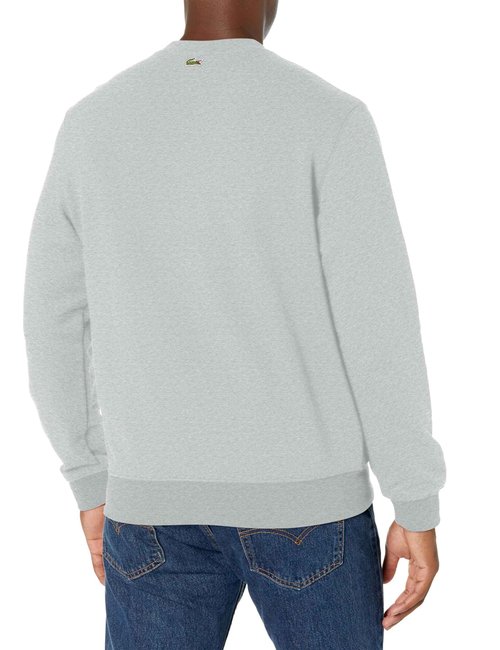 Lacoste Men's Core Collection Classic Fit Branding Crew Neck Sweatshirt, Argent Chine, XX-Large