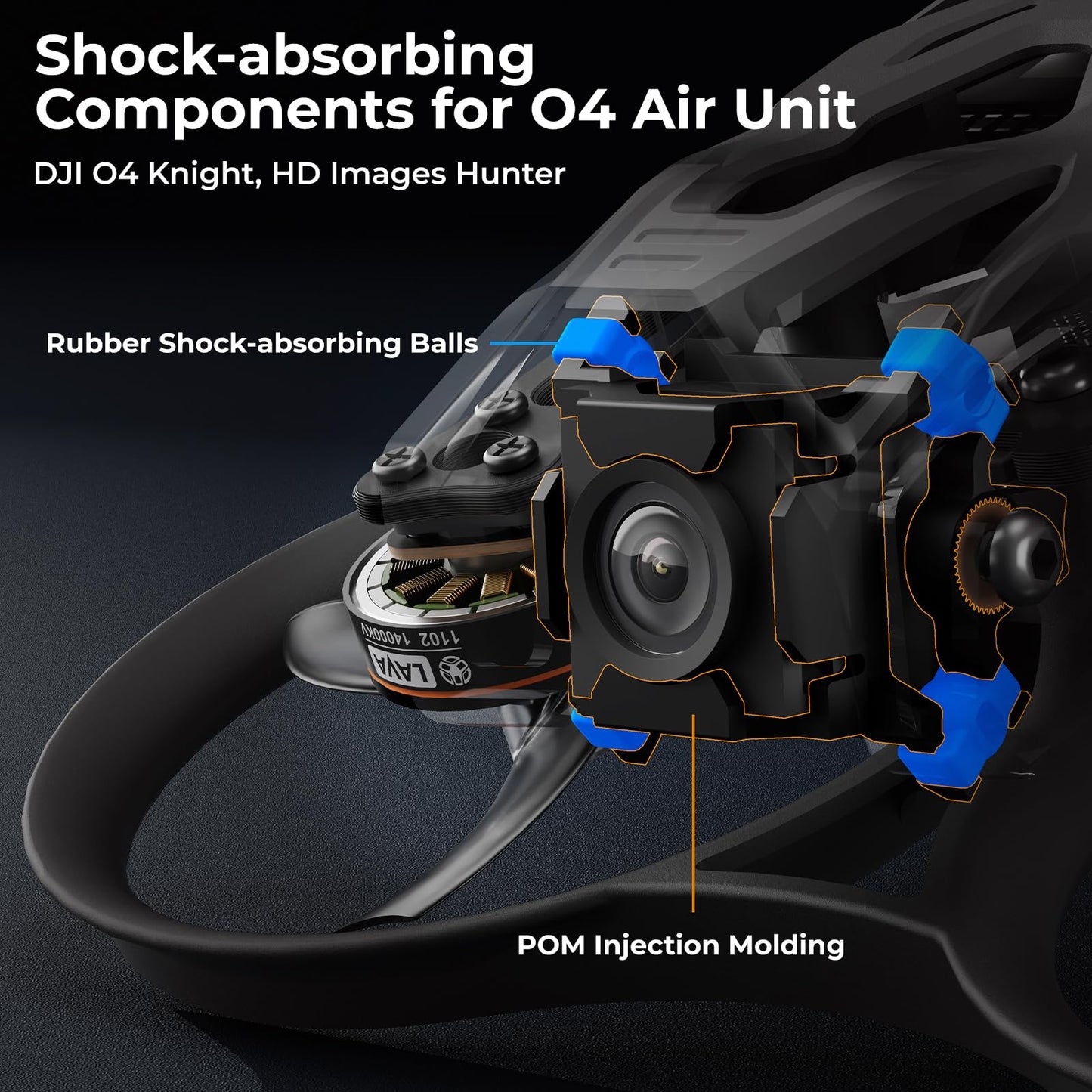 BETAFPV Pavo Femto Brushless Whoop Quadcopter, 2S Pocket Drone with HD VTX Bracket for DJI O4 Air Unit, F4 2-3S 20A FC, LAVA 1102|14000KV Motor, for Flying Smooth Aerial Photography Freestyle Flight