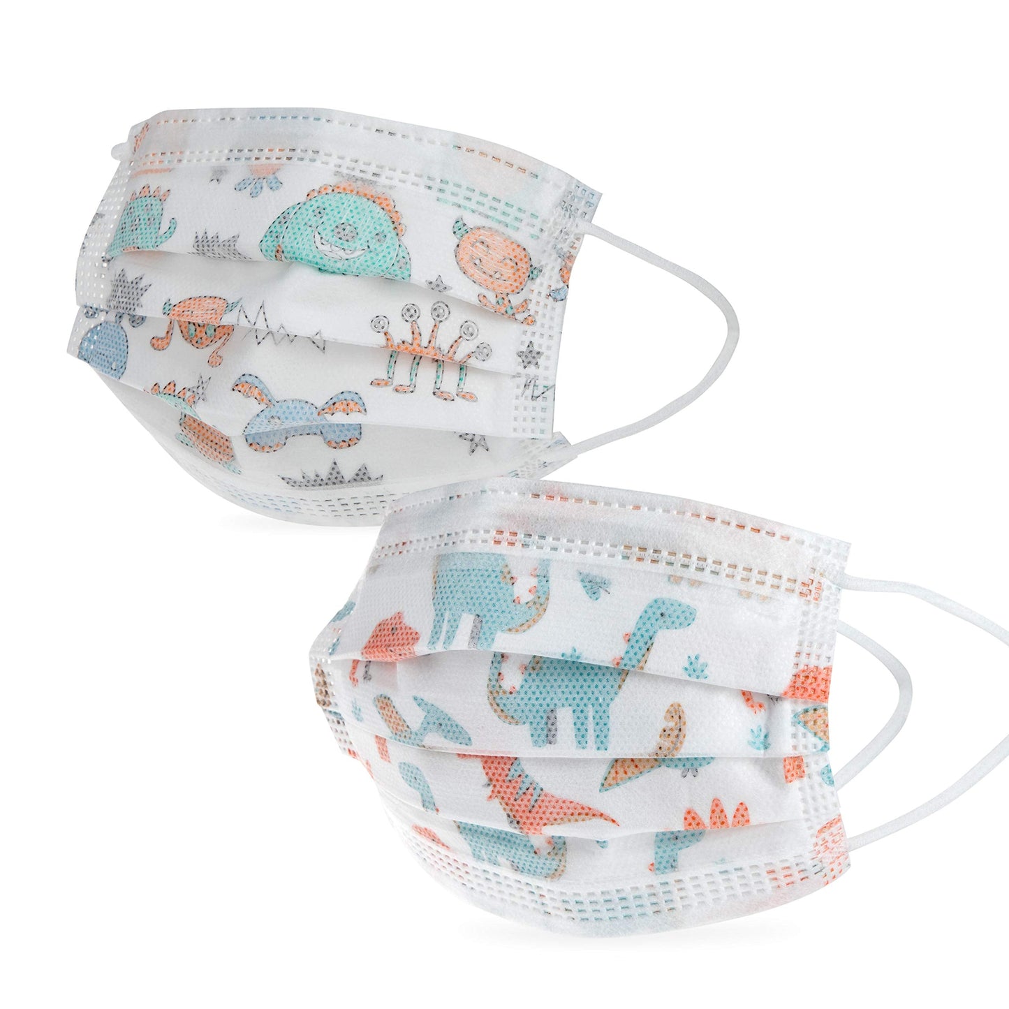 Dr. Talbot's Disposable Protective Face Masks for Boys 2-5 Years - 10-Count - Disposable 3-Layer Single Use Face Masks with Easy-Bend Nose Clip and Soft Ear Loops