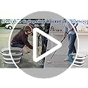 Collapsible Mop Bucket with Handle for Cleaning, 16L(4.2 Gallon) Silicone Square Mopping Bucket for Windows Cleaning or Ca...