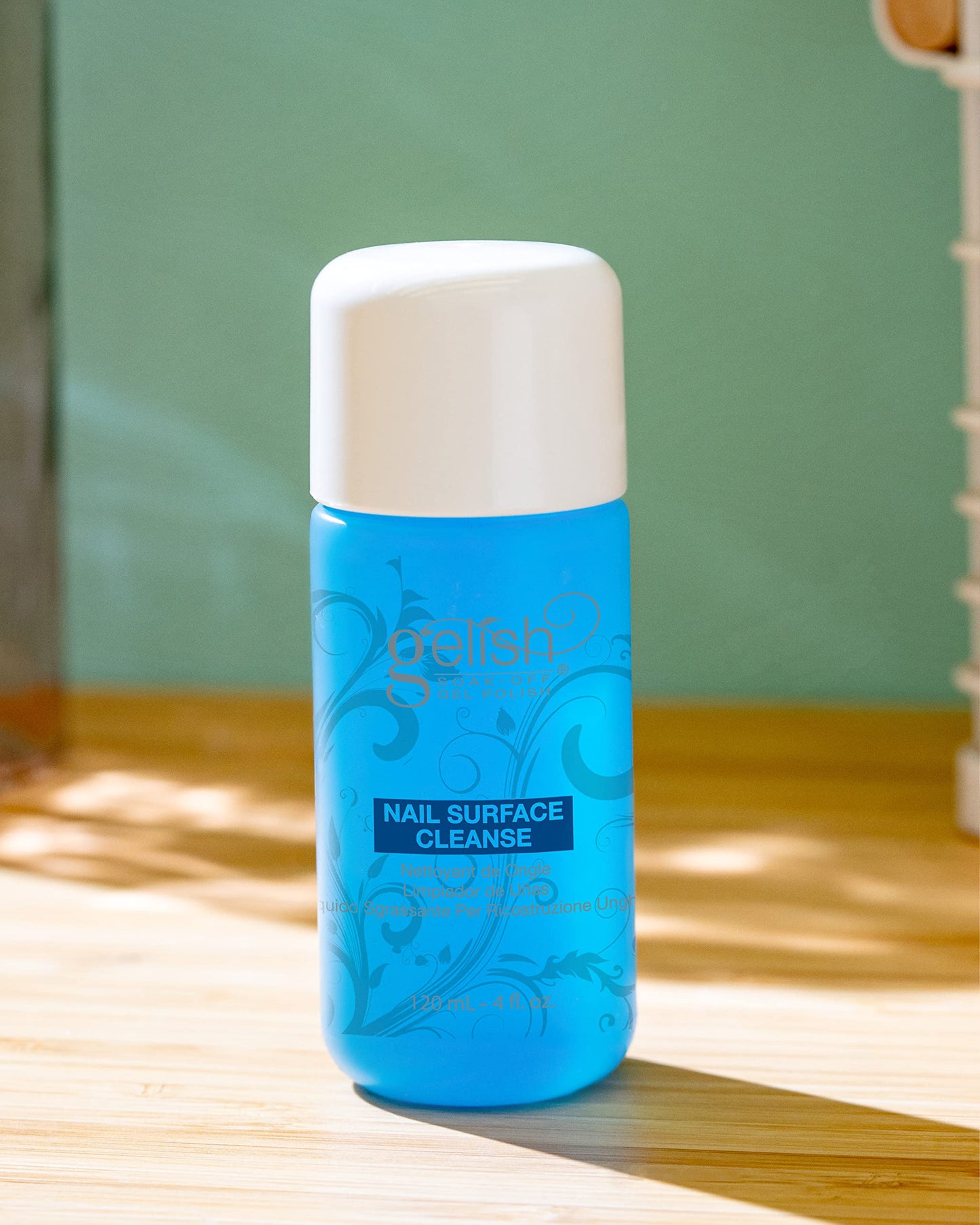 Gelish Nail Surface Cleanse - Gel Top Coat Nail Cleaner, Removes Tacky Residue, High-Shine Finish, Skin-Safe Formula, Smooth & G