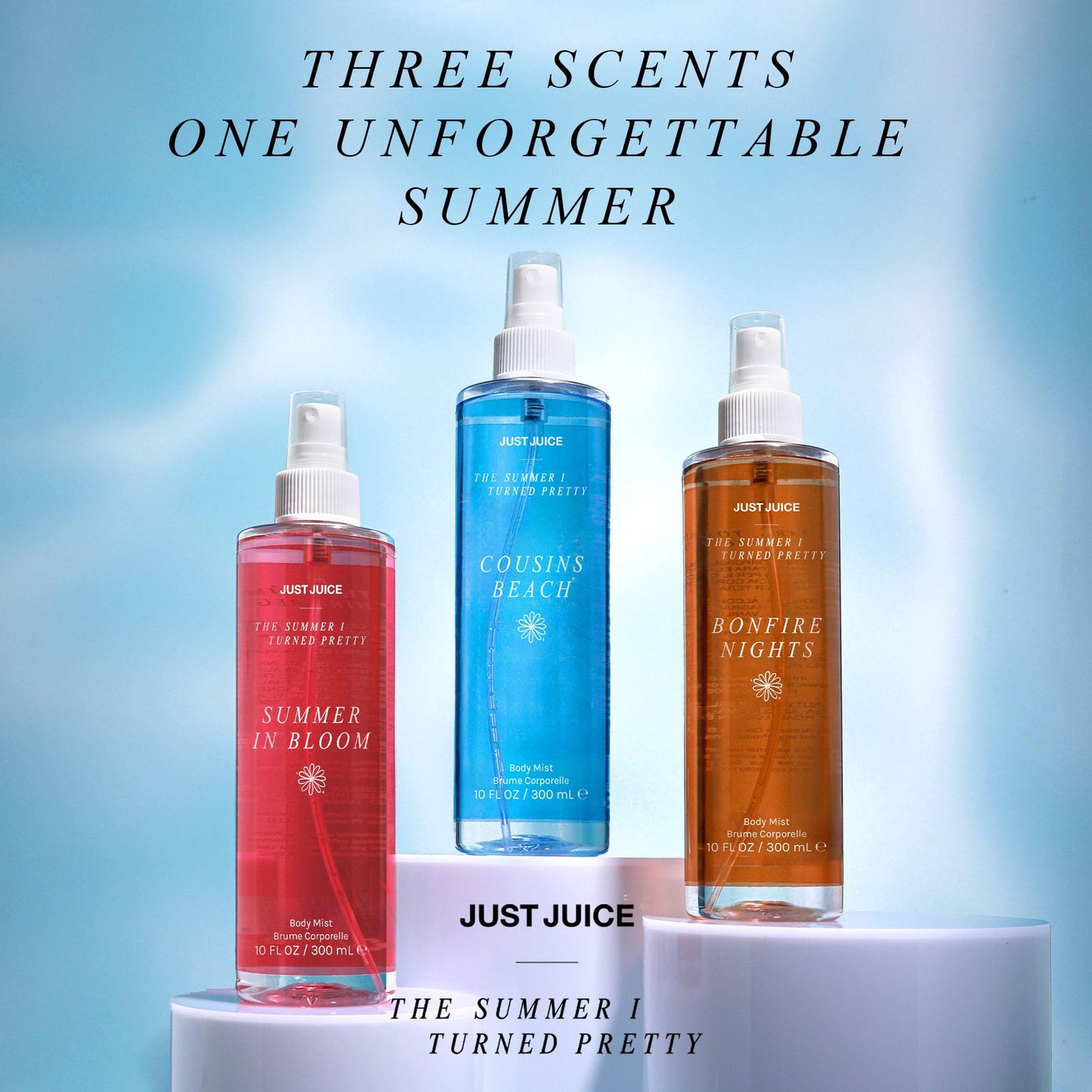 Just Juice - The Summer I Turned Pretty Bonfire Nights Body Mist - Warm Spice and Toasted Vanilla Body Spray for Women and Men - 10.14 oz