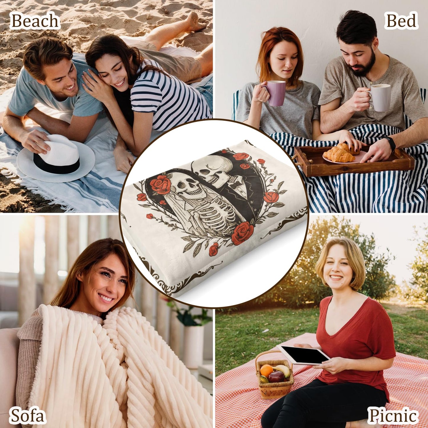 Gifts for Her Him, Anniversary Blanket Gifts for Men Women 60"x50", Anniversary Wedding Gifts for Wife Husband Couples Newlyweds, I Love You Gift, Christmas Birthday Present for Boyfriend Girlfriend