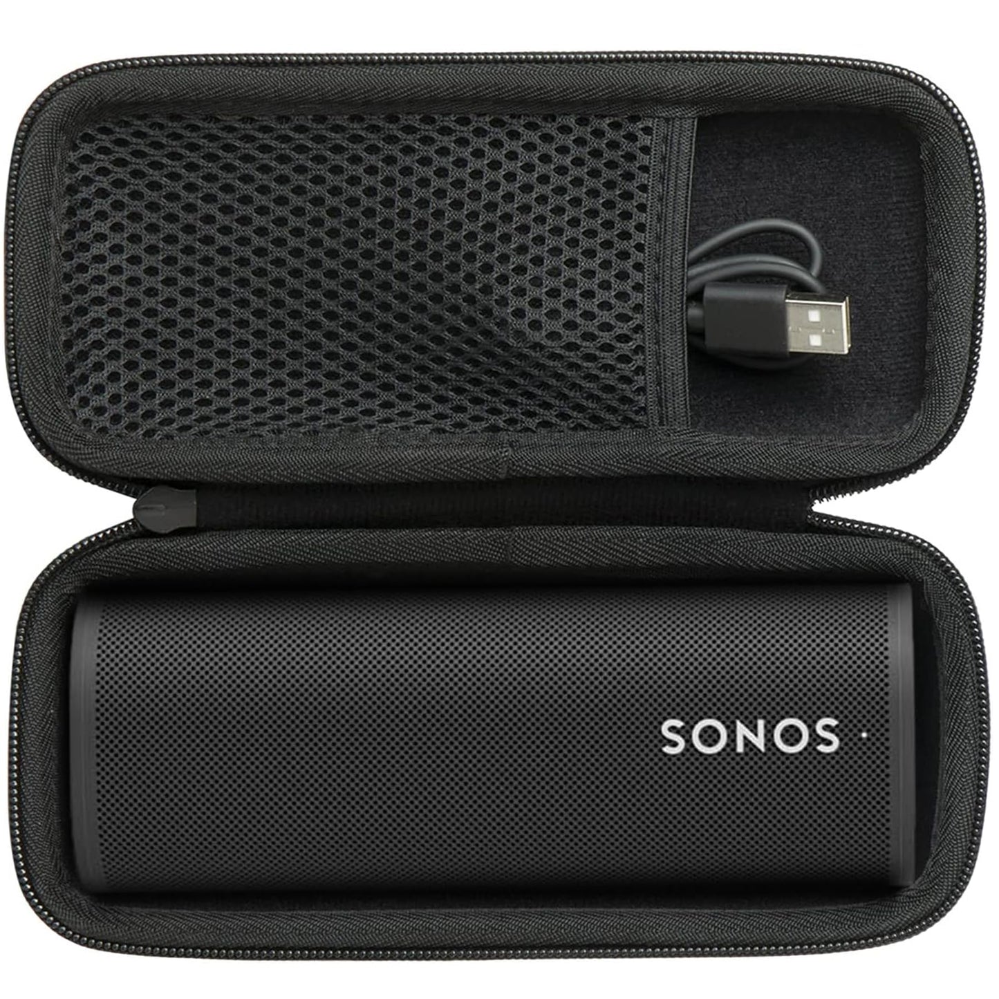 khanka Hard Travel Case Replacement for Sonos Roam 2 / Sonos Roam/Roam SL Portable Smart Bluetooth Speaker (Inside Black) -Like New