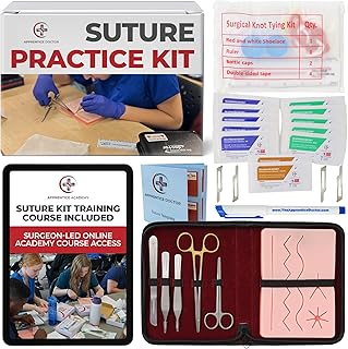 Suture Kit for Medical Students (Left Handed) + Access to The Apprentice Academy's in-Depth Online Suturing Course. Course...