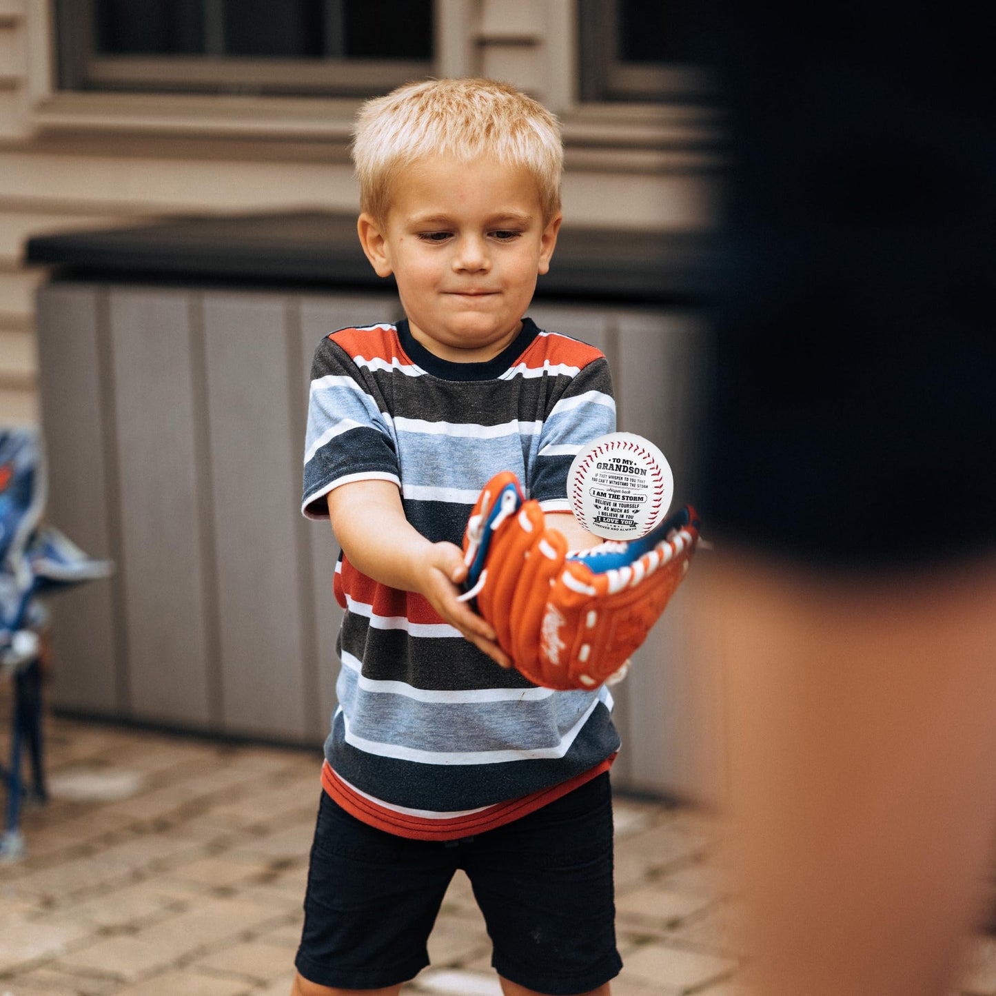 Personalized Baseball Gift for Grandson from Grandparents - Heartfelt Grandparents to Grandson Baseball with Inspirational Message - Perfect Birthday, Christmas, Graduation Gift for Teenage Boys,Youth