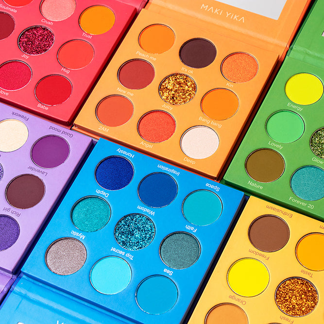 Blue Eyeshadow Palette for Women Blue Eye Shadow 9 Color Matte Shimmer Glitter Eye Makeup Palette Long Lasting Pigmented Eyes Makeup-9Blue