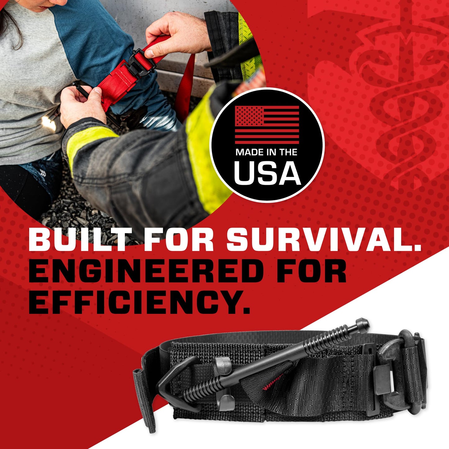 SOF Tourniquet (Generation 5) - Military-Grade Tourniquet for Severe Bleeding Control, Essential First Aid for Tactical, Emergency, and Civilian Use (Orange), TacMed Solutions