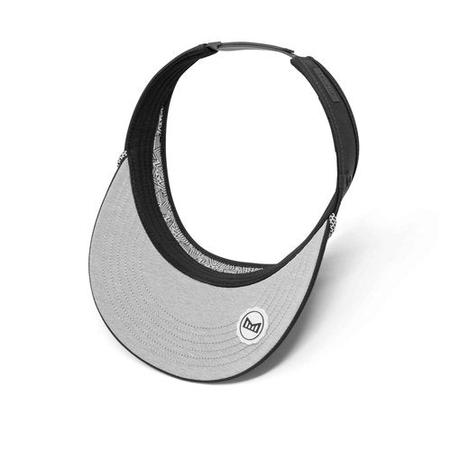 melin Coast Hydro, Black, Mens Sun Visor, Sun Hats for Women & Men, Water-Resistant, Golf, Running, Workout, or Beach Hat, Medium-Large