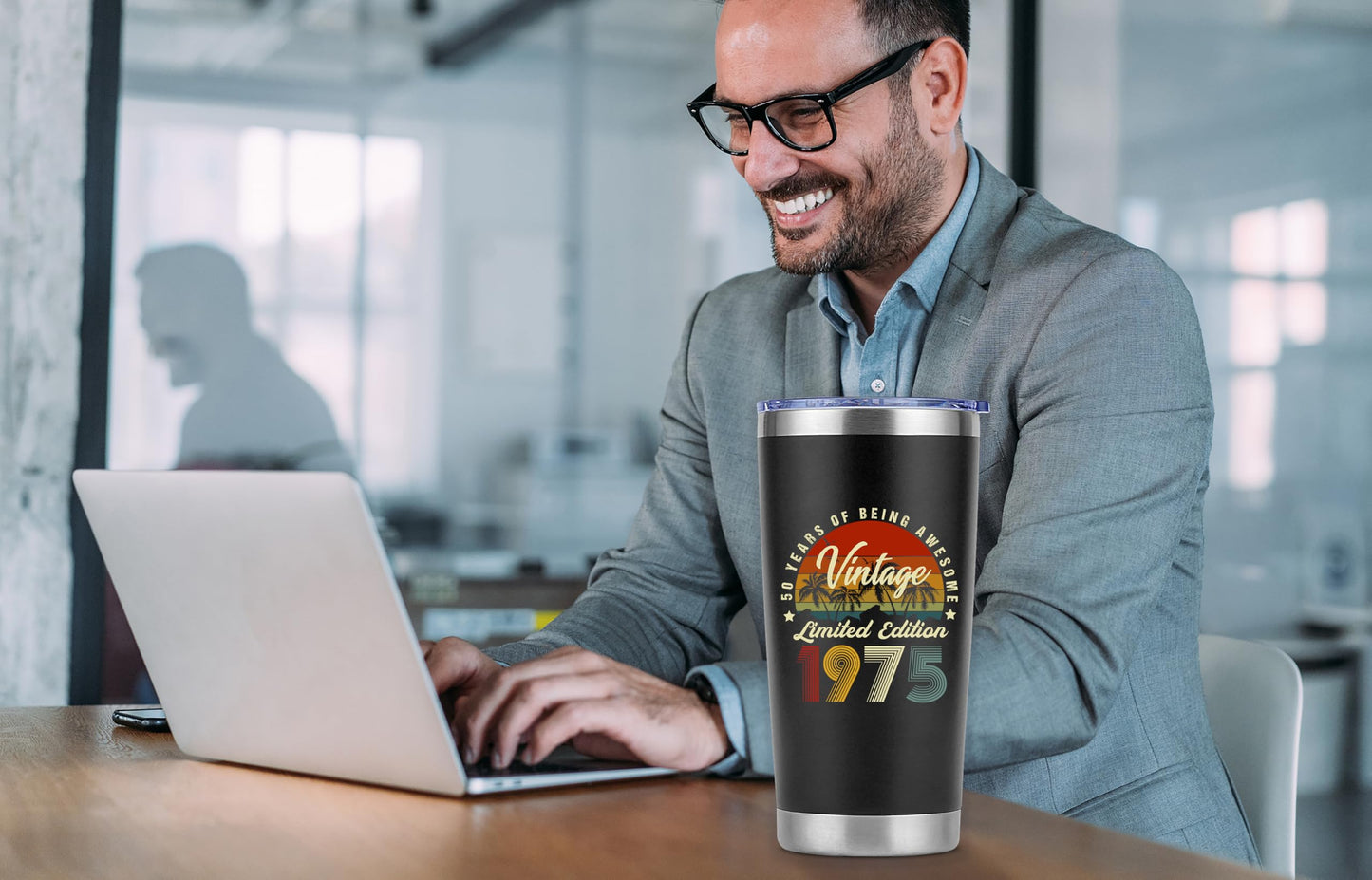 AYERMOYO 50th Birthday Gifts for Him, 50 Year Old Gifts for Men,50th Birthday Gift for Men,Gift for 50 Year Old Man,Dad,Friend,Husband-20 Oz Tumbler