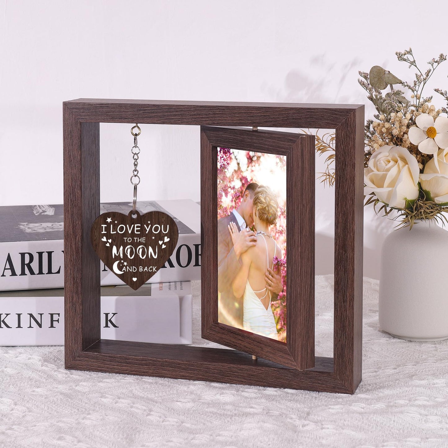 Boiveco Romantic Gifts for Him Her Boyfriend Girlfriend, Wife Husband Valentines Gifts Love Picture Frame 4x6, Birthday Anniversary Couples Gift for Women Men