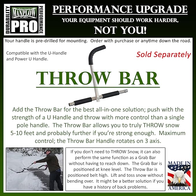 Manplow PRO42 PRO Snow Pusher, 42"