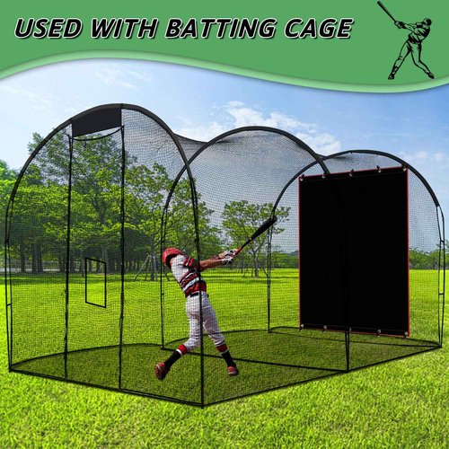 OKAYES Baseball Batting Cage Backstop, Baseball Vinyl Backstop, Baseball & Softball Backstop, Vinyl Backstop for Batting Cage, Heavy Duty Batting Cage Backstop, 6x8 Baseball Backstop for Batting Cage