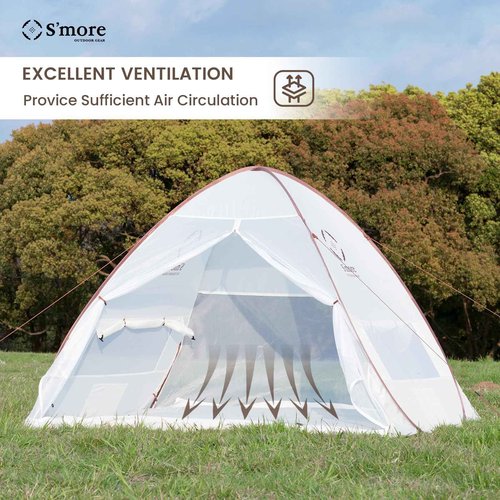 S'more Colline Blue 2 Person Pop Up Tent, Instant Setup, UV Protection, Water-Resistant, Perfect for Beach, Picnic, Camping & Hiking