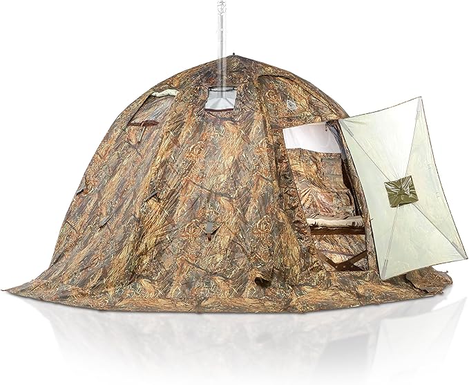 Rbm Outdoors Hot Tent with Stove Jack, Easy Setup 4 Season Winter Tents for Camping, Cold Weather Wall Double Layer Waterp...